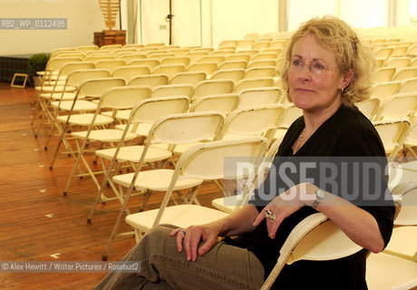 Events at the Borders Book Festival 2007, held in Melrose in the Scottish Borders...Childrens Author Vivian French inside the Festival Marquee..Copyright©Alex Hewitt/Writer Pictures/Rosebud2