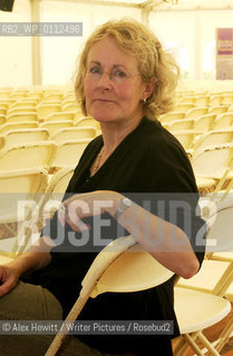 Events at the Borders Book Festival 2007, held in Melrose in the Scottish Borders...Childrens Author Vivian French inside the Festival Marquee..Copyright©Alex Hewitt/Writer Pictures/Rosebud2