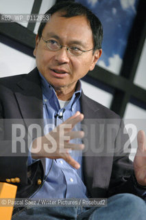 Writer Francis Fukuyama (author of The End of History) at the Edinburgh International Book Festival..Fukuyama is one of the worlds leading political and economic thinkers...Copyright©Pascal Saez/Writer Pictures/Rosebud2