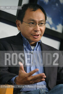 Writer Francis Fukuyama (author of The End of History) at the Edinburgh International Book Festival..Fukuyama is one of the worlds leading political and economic thinkers...Copyright©Pascal Saez/Writer Pictures/Rosebud2