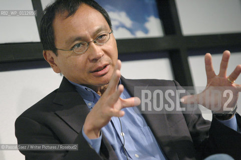Writer Francis Fukuyama (author of The End of History) at the Edinburgh International Book Festival..Fukuyama is one of the worlds leading political and economic thinkers...Copyright©Pascal Saez/Writer Pictures/Rosebud2