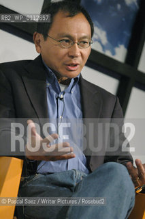 Writer Francis Fukuyama (author of The End of History) at the Edinburgh International Book Festival..Fukuyama is one of the worlds leading political and economic thinkers...Copyright©Pascal Saez/Writer Pictures/Rosebud2