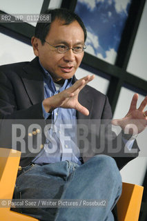 Writer Francis Fukuyama (author of The End of History) at the Edinburgh International Book Festival..Fukuyama is one of the worlds leading political and economic thinkers...Copyright©Pascal Saez/Writer Pictures/Rosebud2