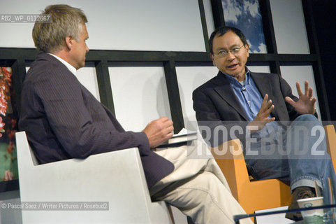 Writer Francis Fukuyama (author of The End of History) at the Edinburgh International Book Festival..Fukuyama is one of the worlds leading political and economic thinkers...Copyright©Pascal Saez/Writer Pictures/Rosebud2
