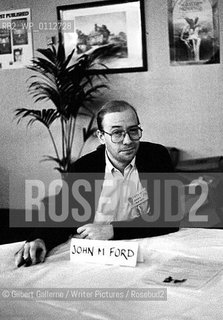 John M Ford, Fantasy Convention 1989, Birmingham, UK..copyright©Gilbert Gallerne/Writer Pictures/Rosebud2