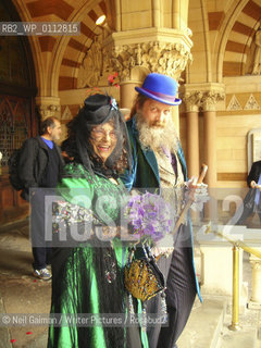 The wedding of Alan Moore and Melinda Gebbie..Copyright©Neil Gaiman/Writer Pictures/Rosebud2