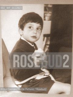Neil Gaiman photographed as a young boy..Copyright©Neil Gaiman/Writer Pictures/Rosebud2