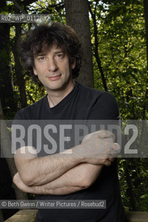 British writer Neil Gaiman at home in Minneapolis..Copyright©Beth Gwinn/Writer Pictures/Rosebud2