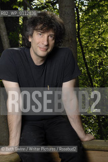 British writer Neil Gaiman at home in Minneapolis..Copyright©Beth Gwinn/Writer Pictures/Rosebud2