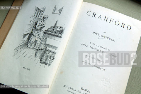 The Illustrated edition of Cranford by Gaskell frontispiece..Copyright©Graham Jepson/Writer Pictures/Rosebud2