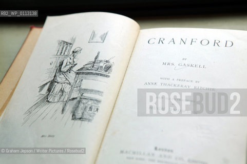 The Illustrated edition of Cranford by Gaskell frontispiece..Copyright©Graham Jepson/Writer Pictures/Rosebud2
