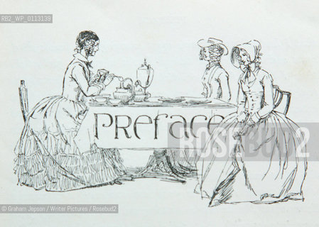 Illustration from Gaskells novel Cranford by Hugh Thomson..Copyright©Graham Jepson/Writer Pictures/Rosebud2