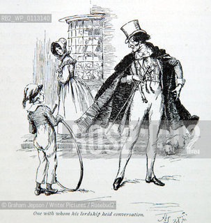 Illustration from Gaskells novel Cranford by Hugh Thomson..Copyright©Graham Jepson/Writer Pictures/Rosebud2