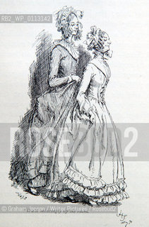Illustration from Gaskells novel Cranford by Hugh Thomson..Copyright©Graham Jepson/Writer Pictures/Rosebud2
