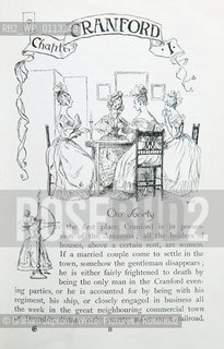 Illustration from Gaskells novel Cranford by Hugh Thomson..Copyright©Graham Jepson/Writer Pictures/Rosebud2