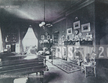Elizabeth Gaskells drawing room at 42 Plymough Grove, Manchester.Copyright©Graham Jepson/Writer Pictures/Rosebud2