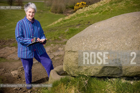 Valerie Gillies, Scottish poet and non-fiction writer, photographed next to St Anthony’s Well in Holyrood Park, Edinburgh, which features in her books, March 19, 2008...Copyright©Ian Georgeson TSPL/Writer Pictures/Rosebud2