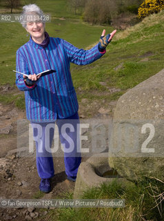 Valerie Gillies, Scottish poet and non-fiction writer, photographed next to St Anthony’s Well in Holyrood Park, Edinburgh, which features in her books, March 19, 2008...Copyright©Ian Georgeson TSPL/Writer Pictures/Rosebud2