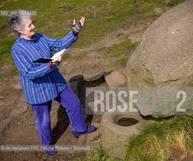 Valerie Gillies, Scottish poet and non-fiction writer, photographed next to St Anthony’s Well in Holyrood Park, Edinburgh, which features in her books, March 19, 2008...Copyright©Ian Georgeson TSPL/Writer Pictures/Rosebud2