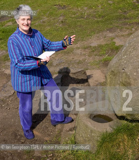 Valerie Gillies, Scottish poet and non-fiction writer, photographed next to St Anthony’s Well in Holyrood Park, Edinburgh, which features in her books, March 19, 2008...Copyright©Ian Georgeson TSPL/Writer Pictures/Rosebud2