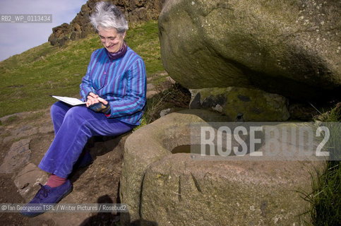 Valerie Gillies, Scottish poet and non-fiction writer, photographed next to St Anthony’s Well in Holyrood Park, Edinburgh, which features in her books, March 19, 2008...Copyright©Ian Georgeson TSPL/Writer Pictures/Rosebud2
