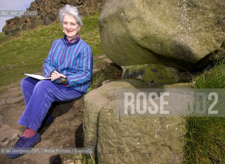 Valerie Gillies, Scottish poet and non-fiction writer, photographed next to St Anthony’s Well in Holyrood Park, Edinburgh, which features in her books, March 19, 2008...Copyright©Ian Georgeson TSPL/Writer Pictures/Rosebud2