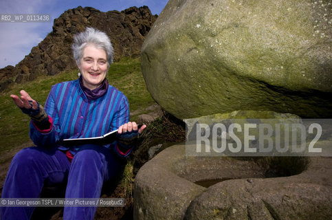Valerie Gillies, Scottish poet and non-fiction writer, photographed next to St Anthony’s Well in Holyrood Park, Edinburgh, which features in her books, March 19, 2008...Copyright©Ian Georgeson TSPL/Writer Pictures/Rosebud2