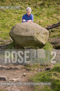 Valerie Gillies, Scottish poet and non-fiction writer, photographed next to St Anthony’s Well in Holyrood Park, Edinburgh, which features in her books, March 19, 2008...Copyright©Ian Georgeson TSPL/Writer Pictures/Rosebud2