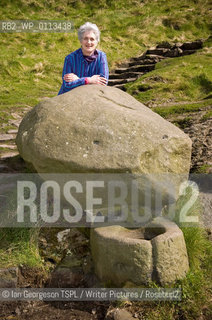 Valerie Gillies, Scottish poet and non-fiction writer, photographed next to St Anthony’s Well in Holyrood Park, Edinburgh, which features in her books, March 19, 2008...Copyright©Ian Georgeson TSPL/Writer Pictures/Rosebud2