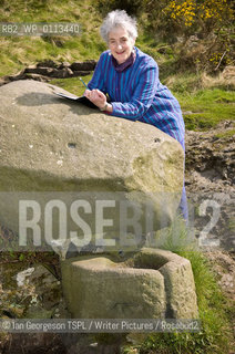 Valerie Gillies, Scottish poet and non-fiction writer, photographed next to St Anthony’s Well in Holyrood Park, Edinburgh, which features in her books, March 19, 2008...Copyright©Ian Georgeson TSPL/Writer Pictures/Rosebud2