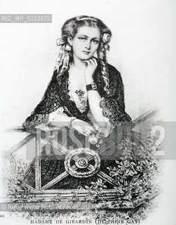 Delphine de Girardin (1804-55) French writer of plays and novels..Copyright©NMG/Writer Pictures/Rosebud2