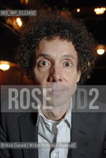 US thinker and commentator Malcolm Gladwell pictured at the Lyceum theatre prior to his one off talk 24th November 2008 ..copyright©Nick Cunard/Writer Pictures/Rosebud2