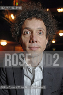 US thinker and commentator Malcolm Gladwell pictured at the Lyceum theatre prior to his one off talk 24th November 2008 ..copyright©Nick Cunard/Writer Pictures/Rosebud2