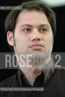 13 August 2005-Edinburgh, UK-Scottish writer Rodge Glass, author of novel No Fireworks at the Edinburgh International Book Festival..Copyright©Pascal S/Writer Pictures/Rosebud2
