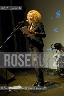 Salena Godden, poet, performer and creator of The Book Club Boutique, pictured at ‘Bookslam’ event at the Tabernacle, London, UK, September 30. 2010..©.Seb Cunard/Writer Pictures/Rosebud2