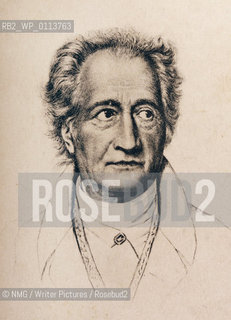 Johann Wolfgang Goethe (1749-1832).German writer..Copyright©NMG/Writer Pictures/Rosebud2