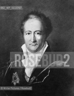 Johann Wolfgang von GOETHE, german writer and philospher 17©Writer Pictures/Rosebud2