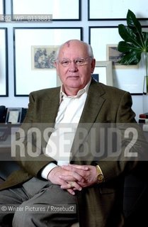 Pic Shows: Mikhail Gorbachev the former Russian President interviewed in London©Writer Pictures/Rosebud2