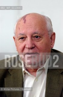 Pic Shows: Mikhail Gorbachev the former Russian President interviewed in London©Writer Pictures/Rosebud2