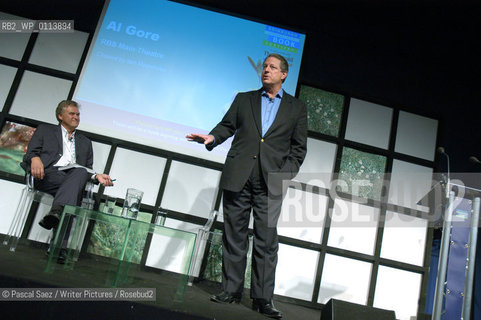 American former vice-president in the Clinton administration, writer and documentary filmmaker Al Gore at the Edinburgh International Book Festival. He is the author of An Inconvenient Truth...Copyright©Pascal Saez/Writer Pictures/Rosebud2