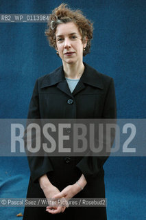 Writer Rebecca Gowers, author of When To Walk, at the Edinburgh International Book Festival 2007. ..Copyright©Pascal Saez/Writer Pictures/Rosebud2