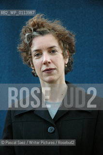 Writer Rebecca Gowers, author of When To Walk, at the Edinburgh International Book Festival 2007. ..Copyright©Pascal Saez/Writer Pictures/Rosebud2