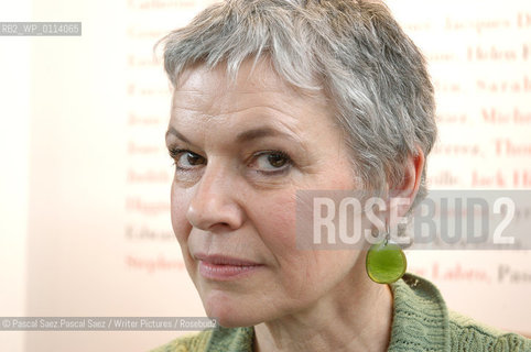 Writer Sylvie Granotier at the Salon du Livre (Book Fair) in Paris, March 2006..Copyright©Pascal Saez.Pascal Saez/Writer Pictures/Rosebud2