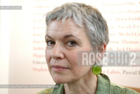 Writer Sylvie Granotier at the Salon du Livre (Book Fair) in Paris, March 2006..Copyright©Pascal Saez.Pascal Saez/Writer Pictures/Rosebud2