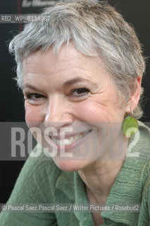 Writer Sylvie Granotier at the Salon du Livre (Book Fair) in Paris, March 2006..Copyright©Pascal Saez.Pascal Saez/Writer Pictures/Rosebud2