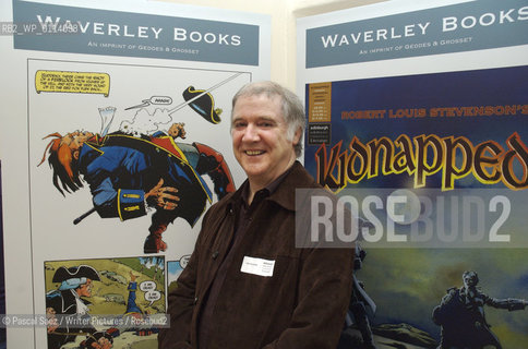 Illustrator Cam Kennedy, one of the authors of a graphic novel adaptation of Robert Louis Stevensons Kidnapped (text by Alan Grant, illustrations by Cam Kennedy)..Here at the launch of the One Book-One Edinburgh campaign which will run throughout February 2007, and is designed to promote the reading of books in Edinburgh by getting the whole City reading the same book. The campaign is run by the Edinburgh UNESCO City of Litterature Trust, which commissioned the Kidnapped graphic novel, and the printing of thousands of copies of a new edition of R.L.Stevensons novel which will be distributed for free throughout the City..The launch was held at Edinburgh Castle and is part of a month-long series of events designed to boost awareness of reading, support literacy projects and engage with communities...Copyright©Pascal Saez/Writer Pictures/Rosebud2