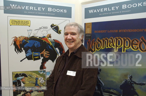 Illustrator Cam Kennedy, one of the authors of a graphic novel adaptation of Robert Louis Stevensons Kidnapped (text by Alan Grant, illustrations by Cam Kennedy)..Here at the launch of the One Book-One Edinburgh campaign which will run throughout February 2007, and is designed to promote the reading of books in Edinburgh by getting the whole City reading the same book. The campaign is run by the Edinburgh UNESCO City of Litterature Trust, which commissioned the Kidnapped graphic novel, and the printing of thousands of copies of a new edition of R.L.Stevensons novel which will be distributed for free throughout the City..The launch was held at Edinburgh Castle and is part of a month-long series of events designed to boost awareness of reading, support literacy projects and engage with communities...Copyright©Pascal Saez/Writer Pictures/Rosebud2