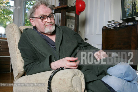 Author and Illustrator Alasdair Gray at home in Glasgow.4th October 2007..Copyright©Ian MacNicol/Writer Pictures/Rosebud2