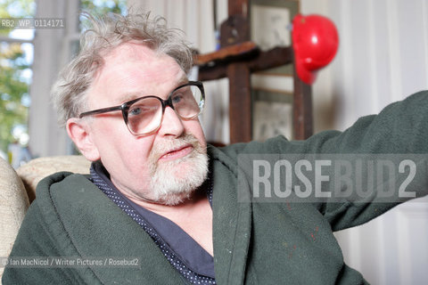 Author and Illustrator Alasdair Gray at home in Glasgow.4th October 2007..Copyright©Ian MacNicol/Writer Pictures/Rosebud2
