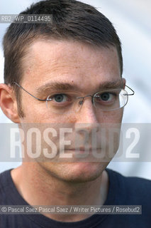 24 August 2004 -Edinburgh, UK- acclaimed scottish playwright David  Greig, who recently adapted When the Bulbul stopped singing by influential Palestinian author and human rights lawyer Raja Shehadeh.. At the Edinburgh International Book Festival..Copyright©Pascal Saez.Pascal Saez/Writer Pictures/Rosebud2
